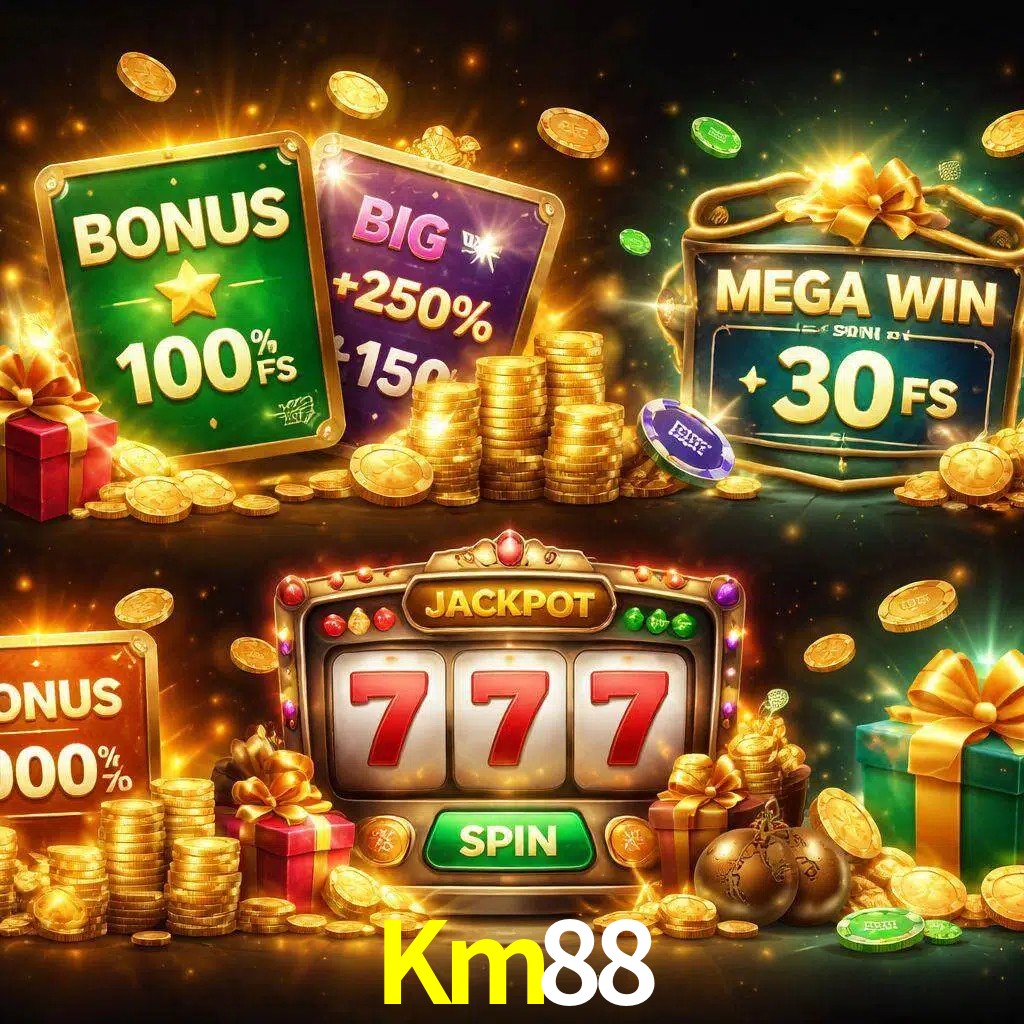 Tipos de bonos Km88 incluyendo recompensas de bienvenida y promociones continuas